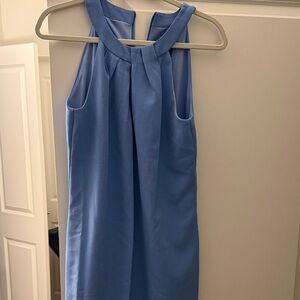 Vince Camuto Blue Halter Mini Dress